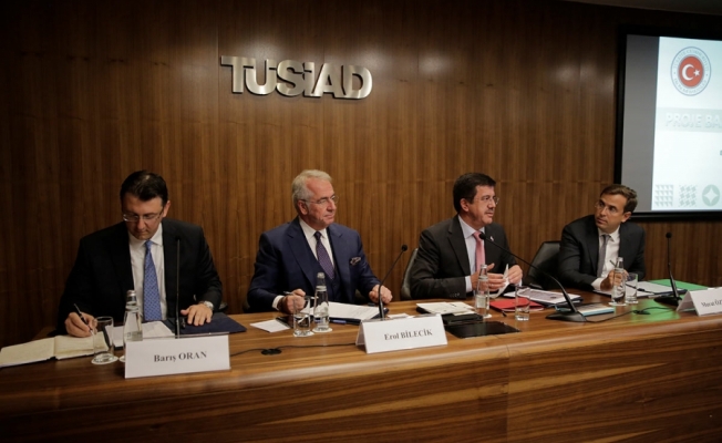 Ekonomi Bakanı Zeybekci, TÜSİAD'ta iş insanlarının sorunlarını dinledi