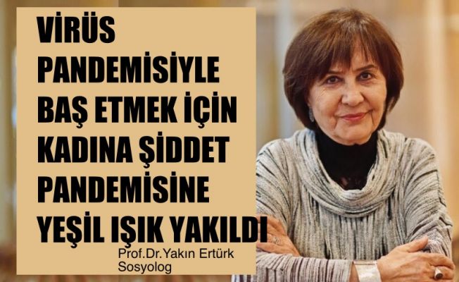 Prof.Dr. Yakın Ertürk, "Virüs Pandemisiyle Baş Etmek İçin Kadına Şiddet Pandemisine Yeşil Işık Yakıldı"