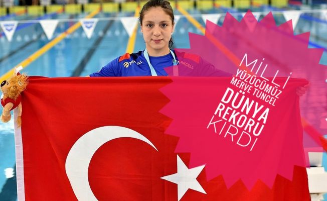 Milli Yüzücümüz Merve Tuncel 1 Dünya 3 Türkiye Rekoru Kırdı