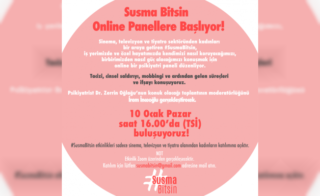 Susma Bitsin Online Psikiyatri Paneli 10 Ocak'ta