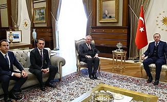 TÜSİAD Heyeti görüşlerini Cumhurbaşkanı Recep Tayyip Erdoğan ile paylaştı